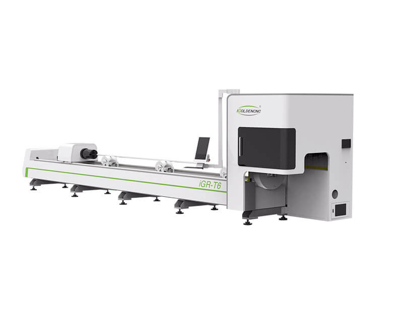 Machine de découpe laser à tube rond métallique, précision de coupe élevée et excellente efficacité
