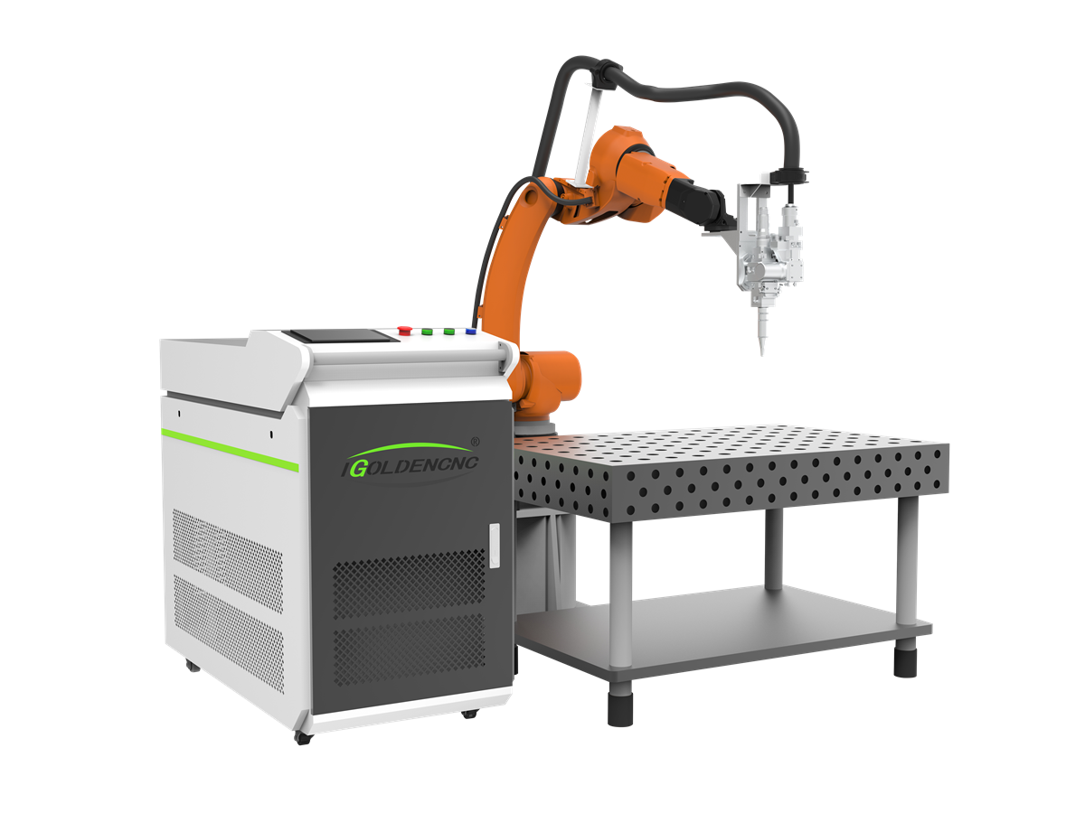 Équipement de robot de soudage automatique au laser à fibre